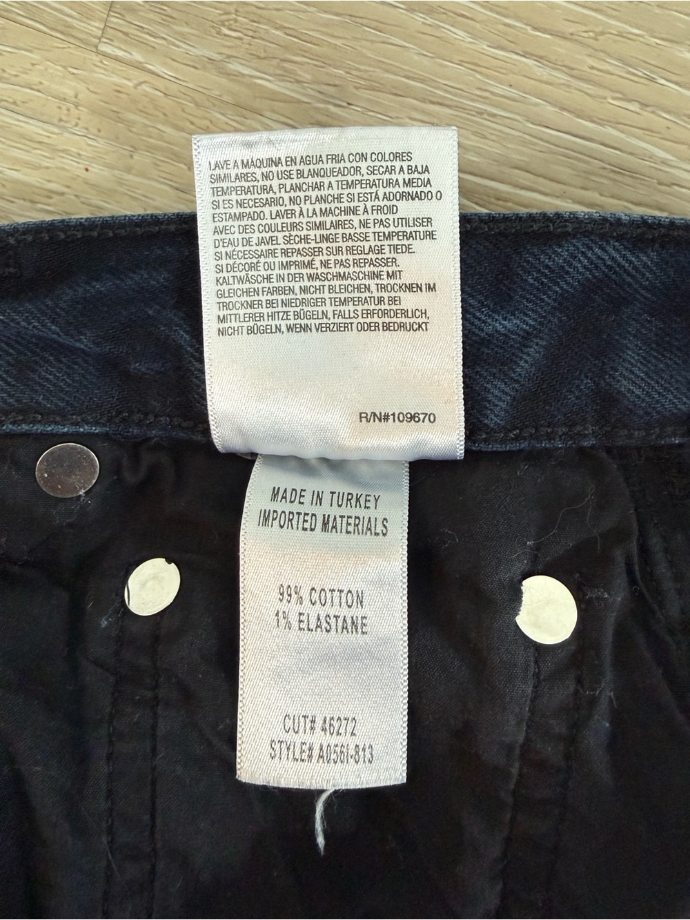 Agolde Riley High Rise Straight Jeans Dark Indigo - Picture 12 of 12
